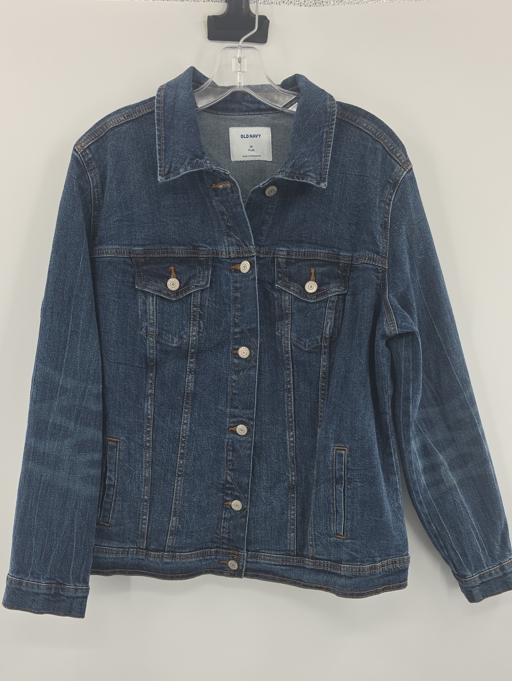 Old Navy Blue Denim Jacket with Button-Front
